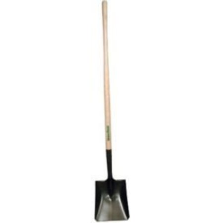 TRUE TEMPER Square Point Digging Shovel, Forward Turned Step, 44 in L Wood Handle 40184